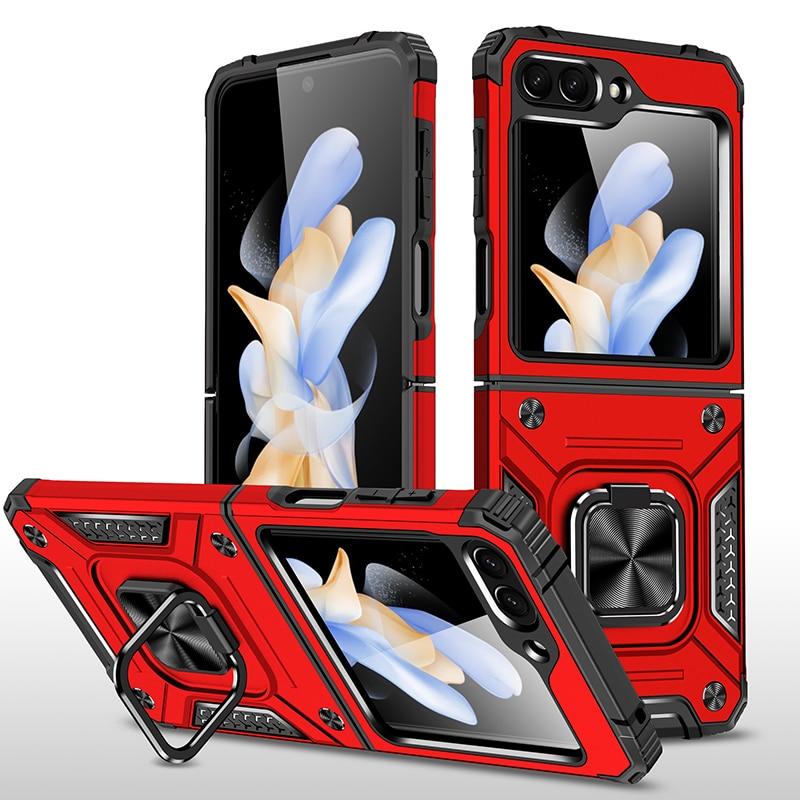 

Чехол с защитой от царапин для Samsung Galaxy Z Flip5 Flip 5 Zflip5 5G Кольцо для пальцев Подставка Держатель Сумка for Samsung Z Flip 5 чёрный