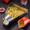 French Fries Shovel Tool Chip Scoop Food Stainless Steel Kitchen Tools Fries Burger Packaging Tool Single Double Handles Grip