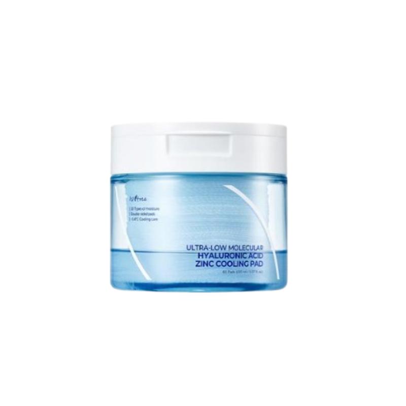 Isntree Ultra-Low Molecular Hyaluronic Acid Zinc Cooling Pad 60 Sheets