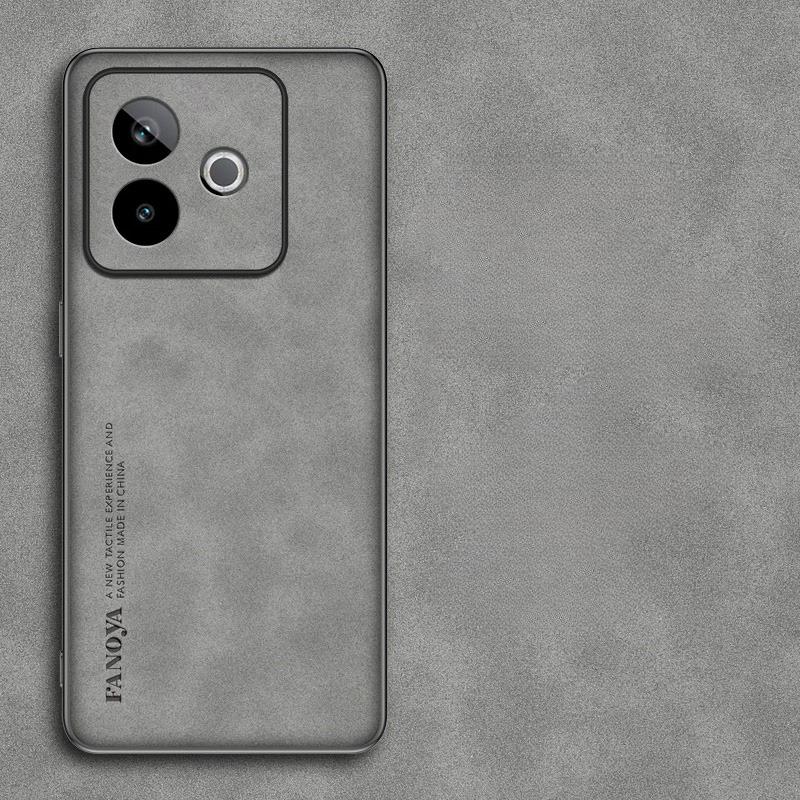 For Realme GT 7T Plain PU Leather Phone Case For Realme GT 7 Pro NEO 7 X 7SE Matte Soft Silicone Shockproof Protection Back Cover