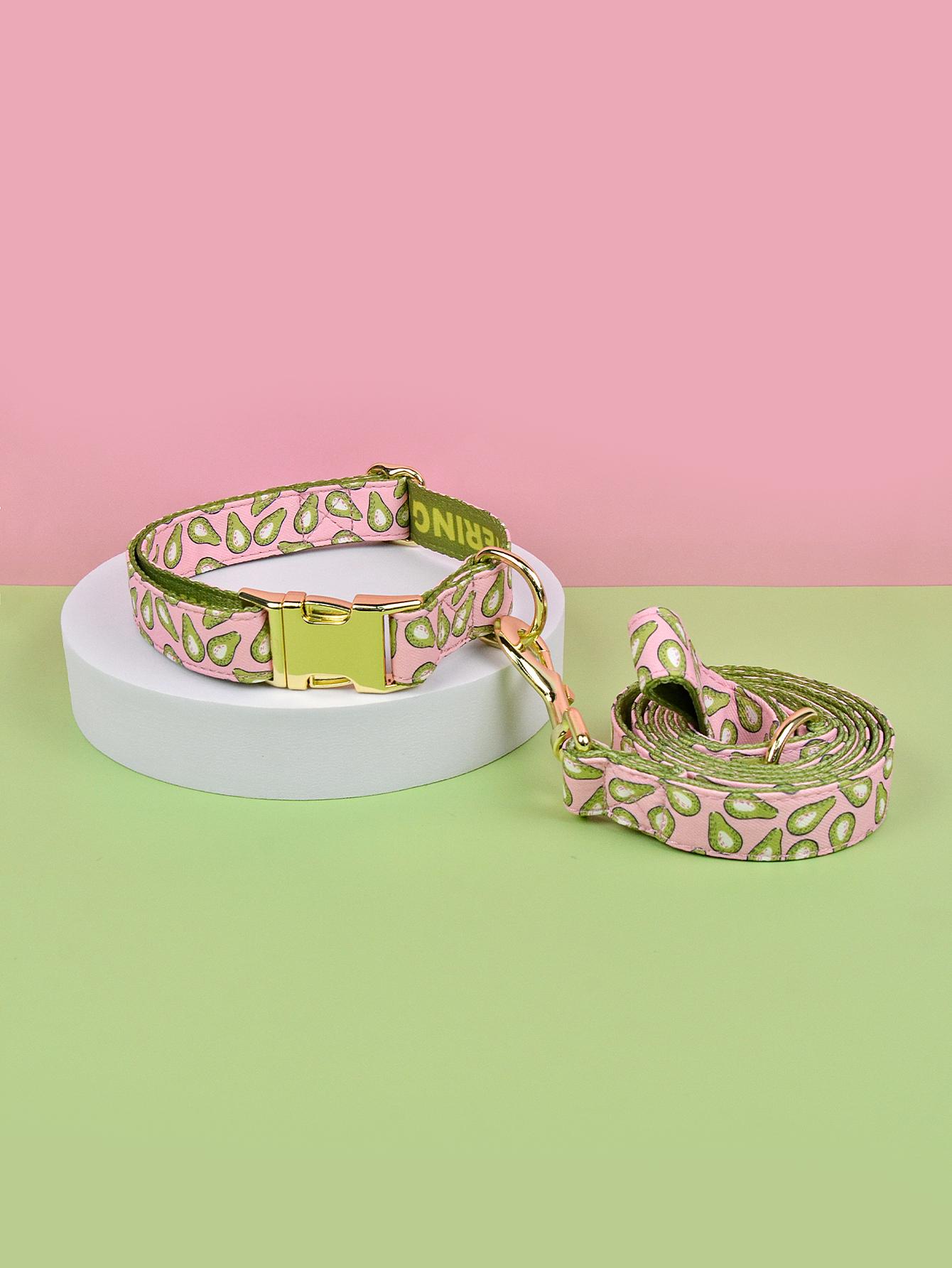 

Valentine s Day and New Year s gift Luxury Brand Colorful Season Adjutable Dog Collar And Leash Set For Small Medium Large Dogs XS