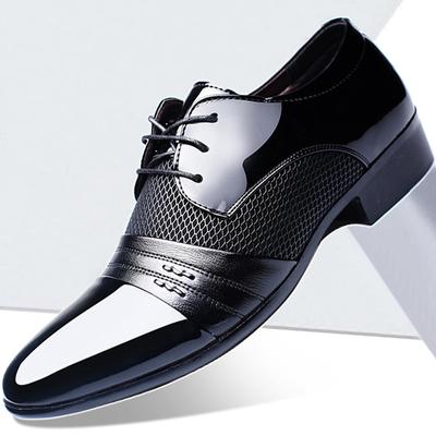 Erkekler için eski PU deri ayakkabı Lace Up Oxfords Düğün Ayakkabıları Erkek Elbise Ayakkabıları için Parti Zapatos
