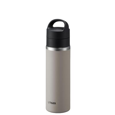 Tiger termos su şişesi 480ml vakum yalıtımlı karbonatlı şişe paslanmaz çelik bira OK kulp tutucu dahil taşınabilir kompakt beyaz [Bulaşık makinesi