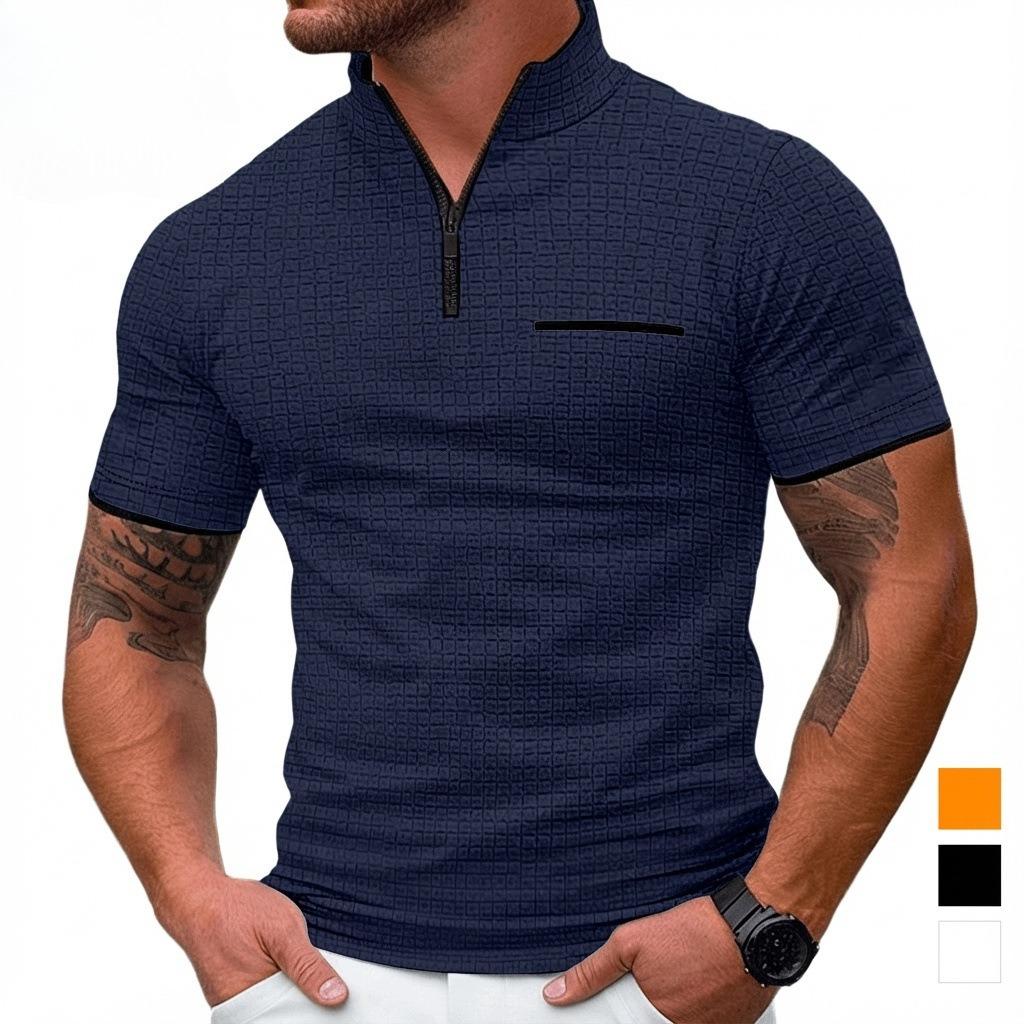 New Arrivals: Men's Summer Polo Shirt with Zipped Pockets – Casual Men's T-Shirt