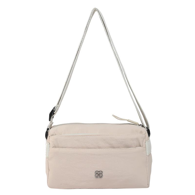 

Легкая нейлоновая ткань, сумка кроссбоди, маленькая квадратная бежевый