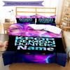 3pcs Custom Name KPop Demon Hunters Bedding Set Duvet Cover Closure Includes 1 Duvet Cover & 2 Pillowcases, Soft and Comfortable for All Seasons.
