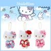 Plush Kimono Keychain Pendant Bag Decoration Tourist Souvenir Gift