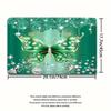 4Pcs Bathroom Shower Curtain Set Butterfly   Bathroom Curtain With 12 Hooks Non Slip Rugs Toilet Cover Mat Bathroom Partition