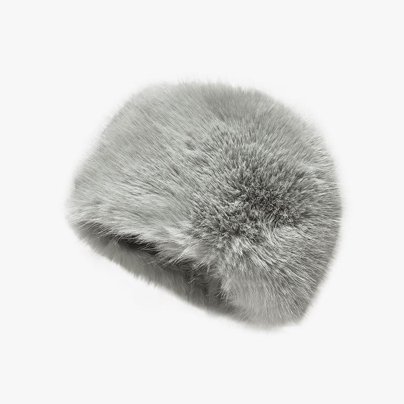 

Women s New Winter Hat Thickened Warm Imitation Fur Fashionable Simple Fisherman s Hat Imitation Mink Hair Ladies Mongolian Hat Adjustable