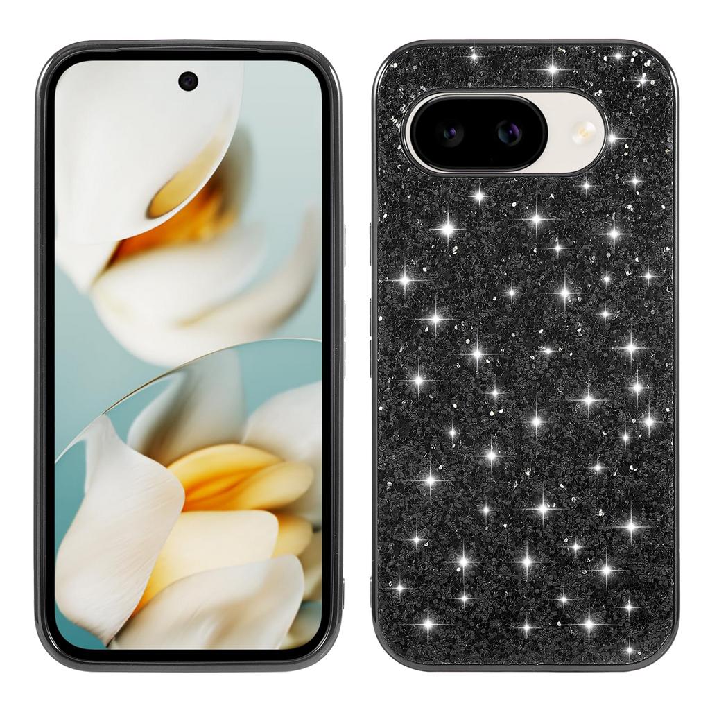 For Google Pixel 10a Case Electroplating TPU + PC Sparkling Glitter Phone Back Cover