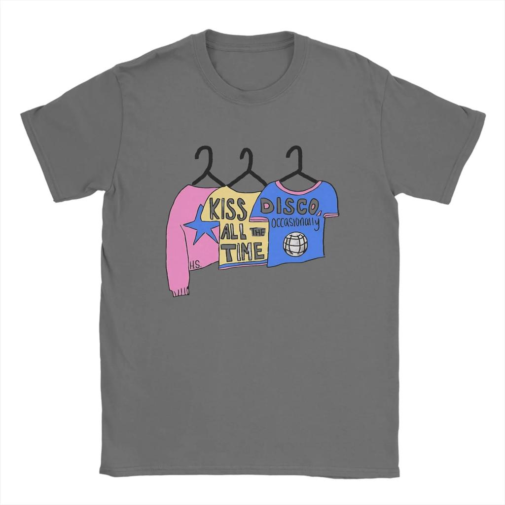 Kiss All The Time Disco Occasionally T Shirt Summer Popular T Shirts Men Pure Cotton Crewneck Tees Short Sleeves Tops