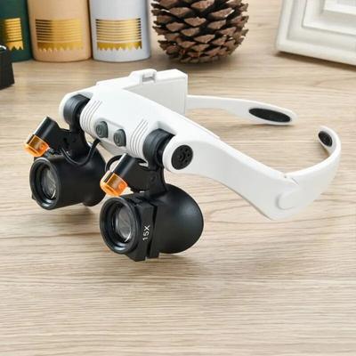 Led Licht Doppel Lampe Lupen Linse Gläser Lupe Uhrmacher Uhr