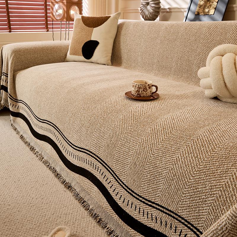 

Light luxury high-end sofa cover Chenier four seasons universal 2025 new sofa towel sofa blanket sofa cover 180*130cm