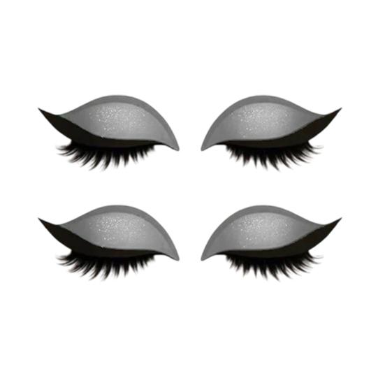 1/2/3/4/5 Pairs Lazy Eye Shadow Eyelash Patch 2-in-1 Eyeshadow Eyelashes Makeup Stickers