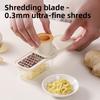 Three-in-One Ginger and Garlic Grinder - Kitchen Ginger and Garlic Masher with Guarded Hand Grater for Slicing and Dicing