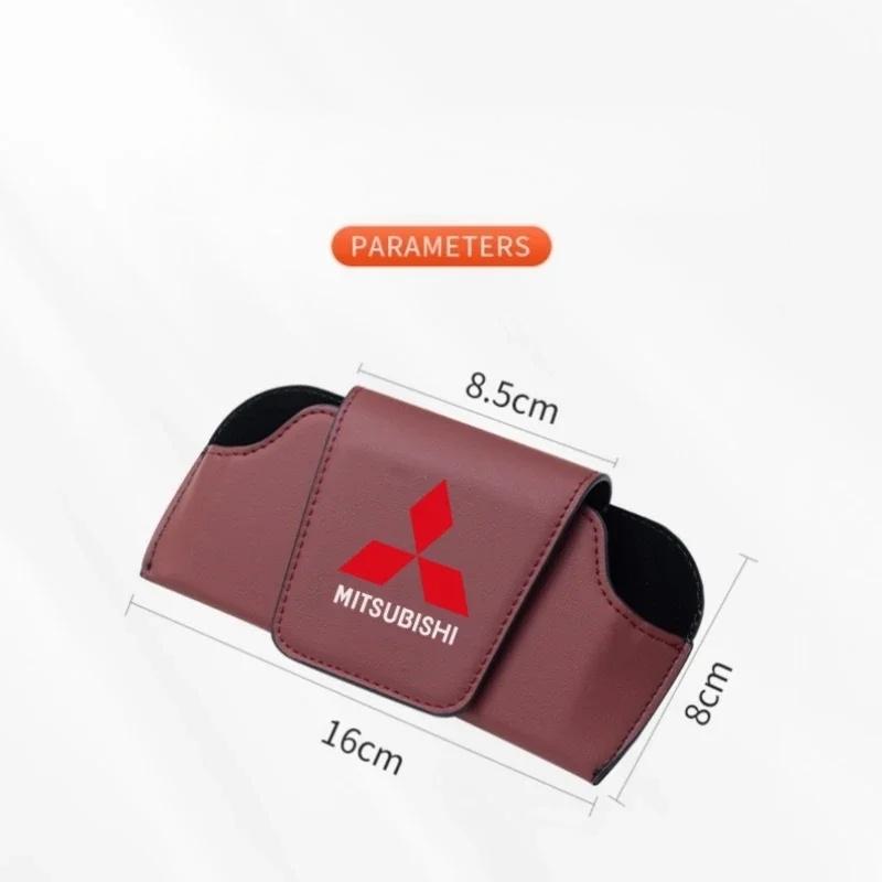 gzbf5 Car Sun Visor Glasses Case Organizer Car Interior Accessories for Mitsubishi Lancer ASX Outlander Pajero L200 Triton