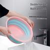 Colorful Multi-Functional Foldable Washbasin: Durable, Compact, Portable, and Easy to Store Plastic Basin for Dormitory Use