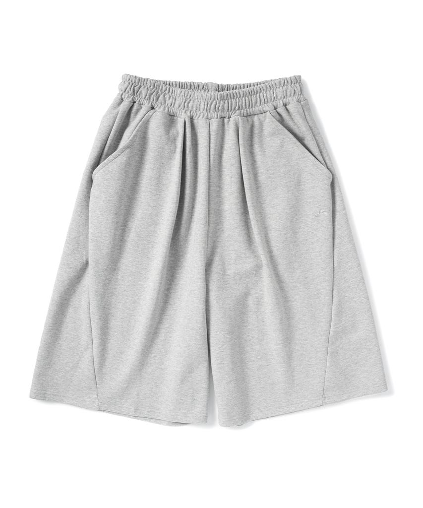 SUPERSUB Curved Wide Bermuda Shorts - Grey