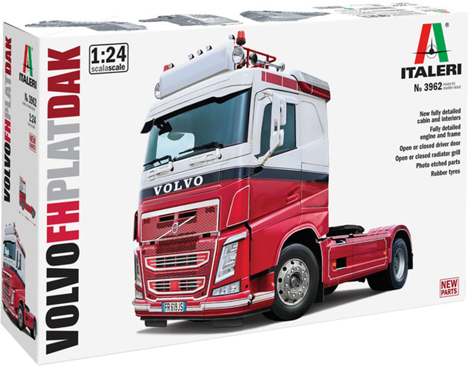 

Italeri Volvo FH Плоская крыша Пластиковая модель IT3962 1/24