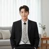 Korean Style Hand-beaded Long Necktie Choker Decoration Shirt Tie Full Pearls Tie  Performance