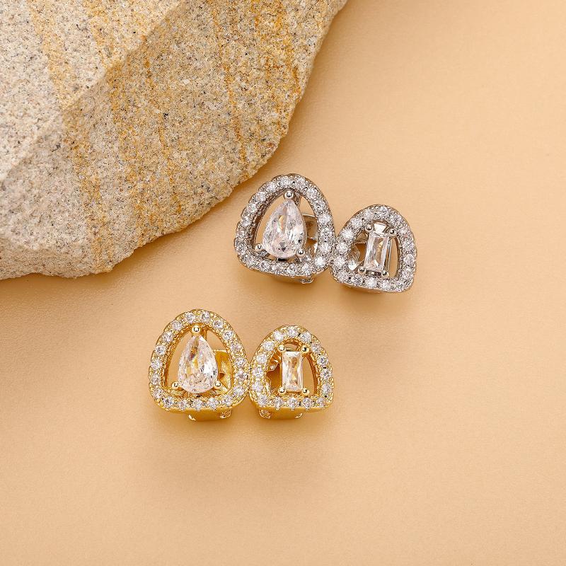 Grillz Dents Creuses Appareil Dentaire Hip Hop Zircon Brillant Coiffes Dentaires Pour Femmes Hommes Bijoux Grills Dentaires