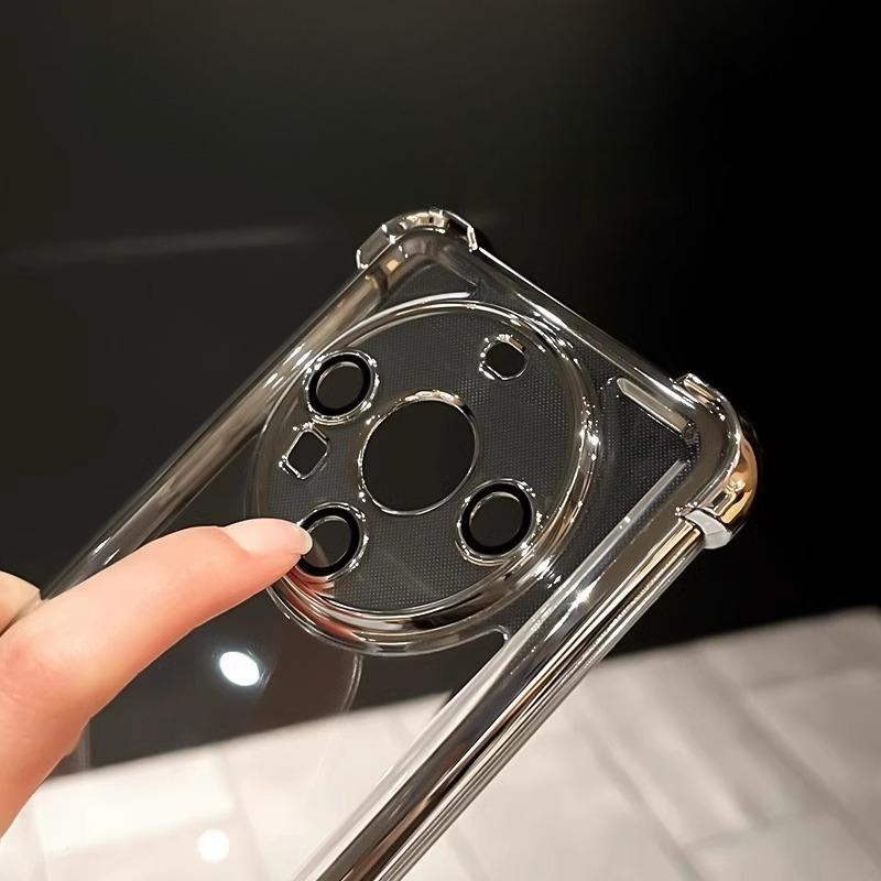 Four Corner Airbags Anti fall Suitable for Huawei Mate60pro Mobile Phone Case New Mate70 Transparent TPU Soft Protection Case