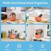 Multi-functional Large-capacity Desktop Rotating Pencil Storage Box Shelf Desktop Pencil Case Pencil Holder Student Supplies