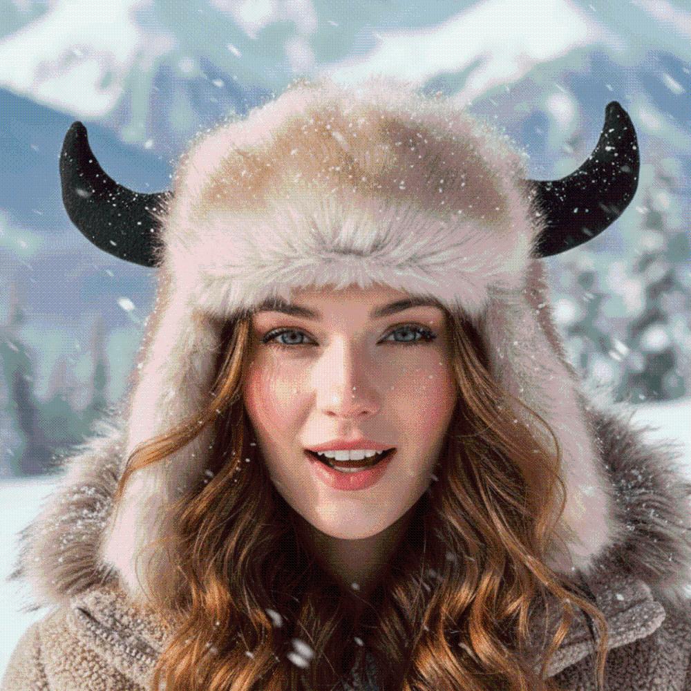 Windproof Fabric Faux Fur Hat Thickened Lining Ear Flap Headwear  Nordic Travelers