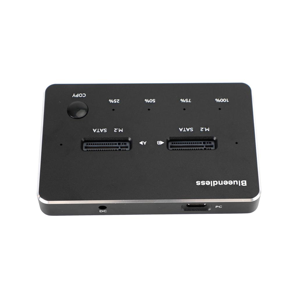SATA Docking Station Duplicator SSD M.2 SATA+SATA Solid State Drive Enclosure