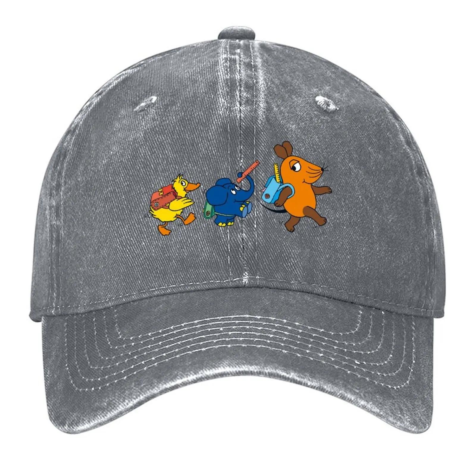 

Back to school Sendung mit der Maus Baseball Cap Golf Hat Man mens big size hat summer hat black Women Hats Mens