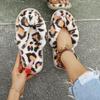 2023 Women's European & American Style Herringbone Fur Flat Slippers