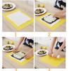 Sushi Rolling Mats Non-Stick Sushi Making Tool Washable Reusable Sushi Roll Mold Mat DIY Food Rice Rolling Maker Cake Roll Pad