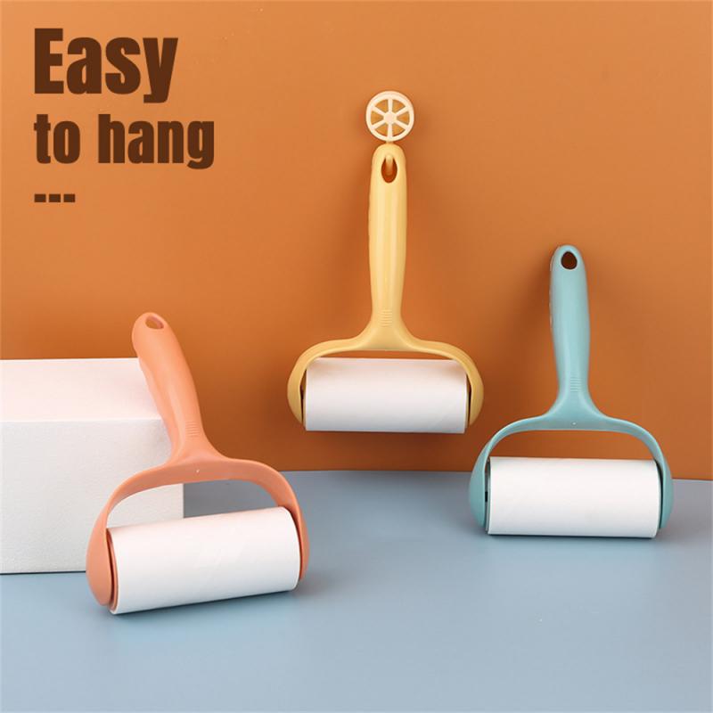 Tearable Roll Paper Sticky Roller Dust Wiper Pet Hair Clothes Carpet Tousle Remover  Replaceable Cleaning Brush  Accessories