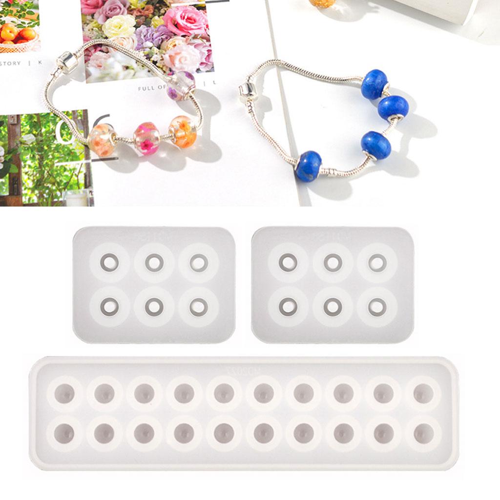 Bead Pendant Mold Bracelet DIY Craft Resin Silicone Casting Mould Jewelry Making