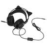 Gaming Hdset 3.5mm Plug Stereo Noise Reduction Cute Cat   Over r Hdphone with Mic for Girls for X BOX PC Phone
