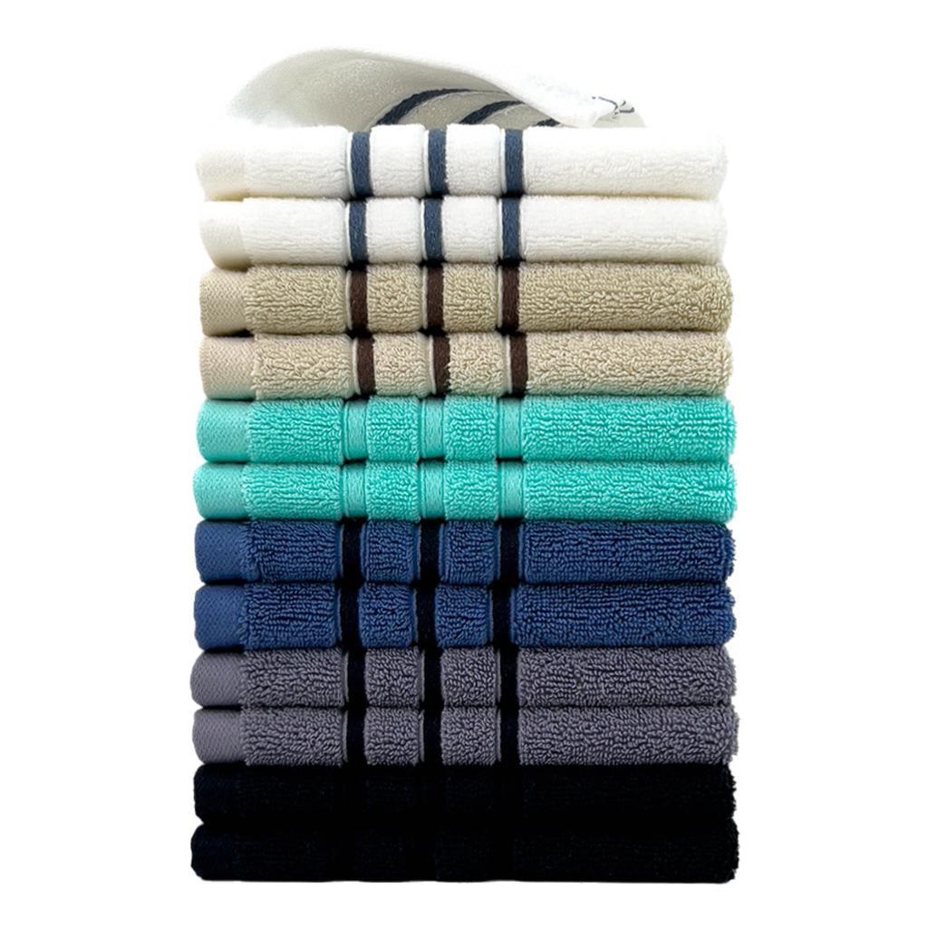 12 Adet Pamuklu Kare Havlu Pamuklu Ev Küçük Havlu Kalınlaştırılmış Yumuşak HAVLU Sıcak ve Rahat Ev Günlük İhtiyaçları Özenle Dokunmuş Havlular
