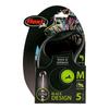 Flexi Black Design Cord M than 5m Blue (Less 20kg) [Dog Lead]