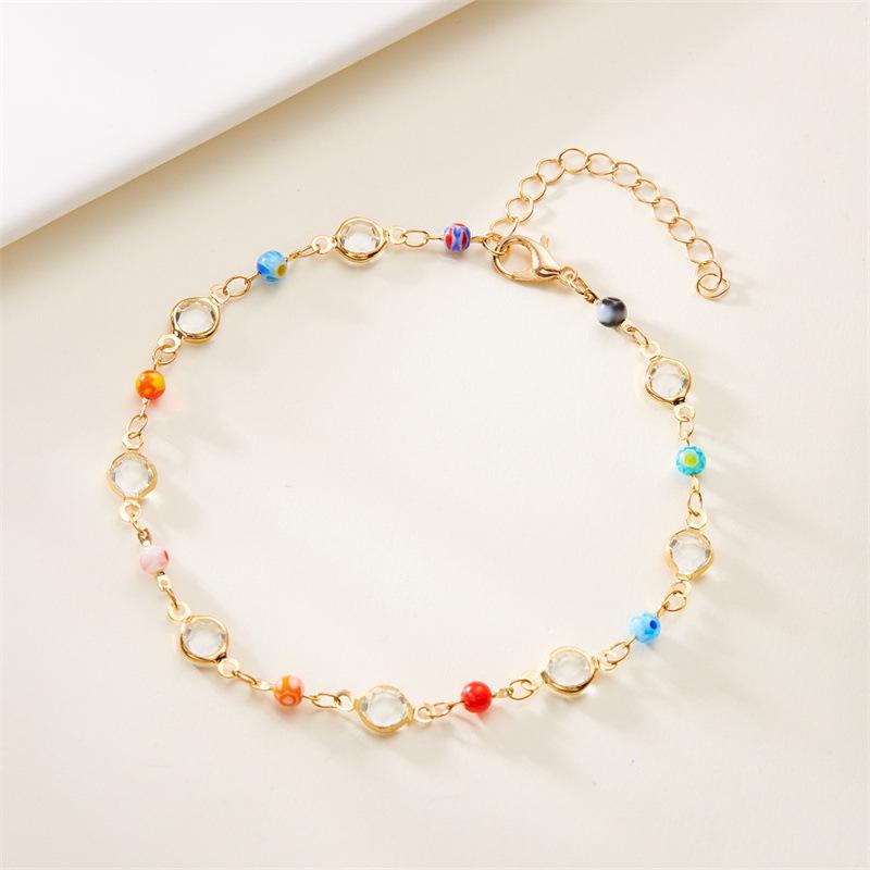 European American High-End Heart Flower Beaded Necklace & Girlish Flower Choker Set