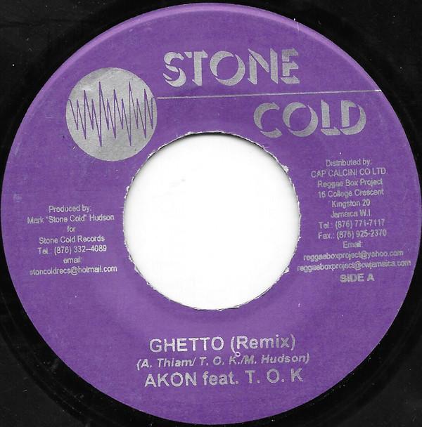 

7inch Record AKON T.O.K. AKON Ghetto Remix Ghetto Reggae Mix none Stone Cold 2005 Jamaica Reggae Ska Dub Used