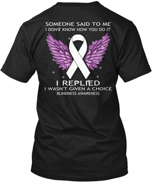 Support Blindness Awareness T-Shirt Made in the USA Size S to 5XL 4XL