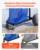 Beach Cart with Large Wheels for Sand, 75 kg Load Capacity, Heavy Duty Folding Beach Wagon with 320 mm Balloon Wheels, Storage Bag, 180° Adjustable