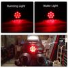 1 Stück 12V Motorrad Rücklicht Universal LED Rücklicht Für Chopper, Mini Bike, Bobber