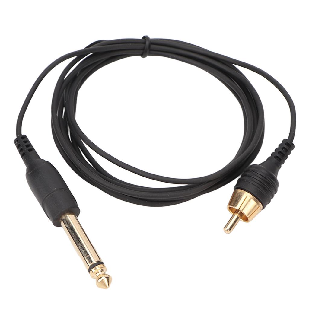 RCA Tattoo Clip Cord Steady Current Stable Tattoo Machine RCA Clip Cord for Salon Use 6.2ft
