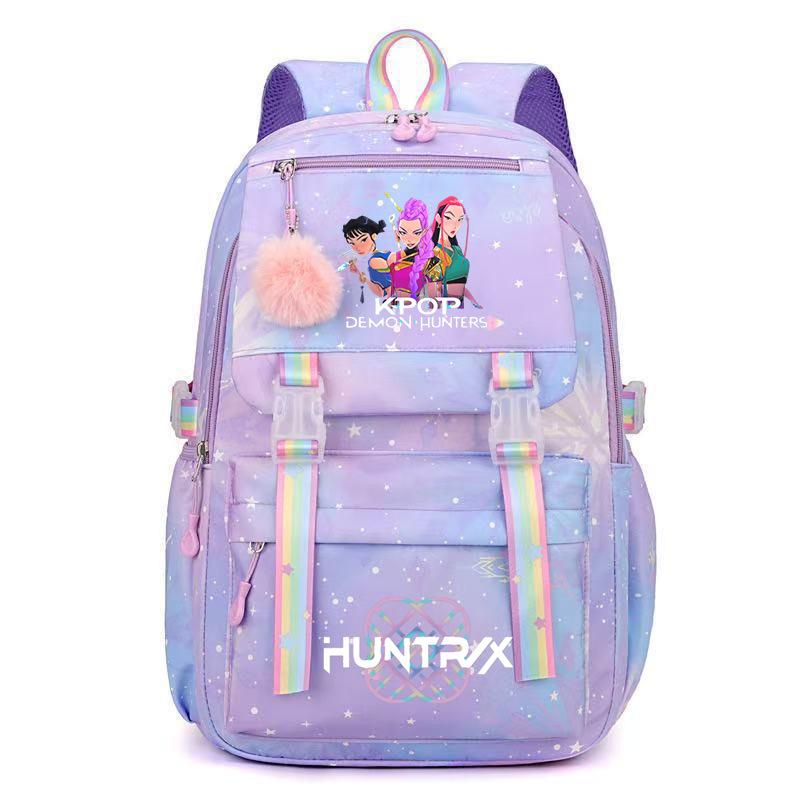 Cute Anime Kpop Printed Backpack Large Capacity Travel Bag for Teenager Girl Boy Bookbag Kid Gift Mochila
