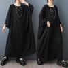 DIMANAF New 2026 Summer Plus Size Women Elegant Lady Long Dress Vintage Black Floral Jacquard Lace Loose Oversize Maxi Clothing