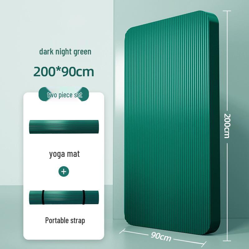 Men's Non-slip Thick Yoga Mat for Fitness and Exercise