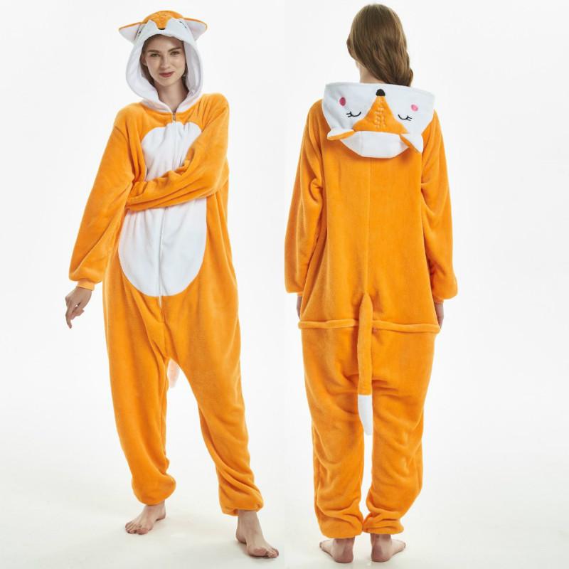 Buy Unicorn Pajamas Sets Flannel Animal Pajamas Winter Nightwear ...