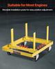 Engine Stand 750LBS/340KG Adjustable Motor Hoist Dolly Steel with 4-Caster