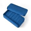 Rectangle Velvet Jewelry Box With Lid Premium Earrings Ring Storage Box Portable Jewelry Display Gift Case Custom Logo