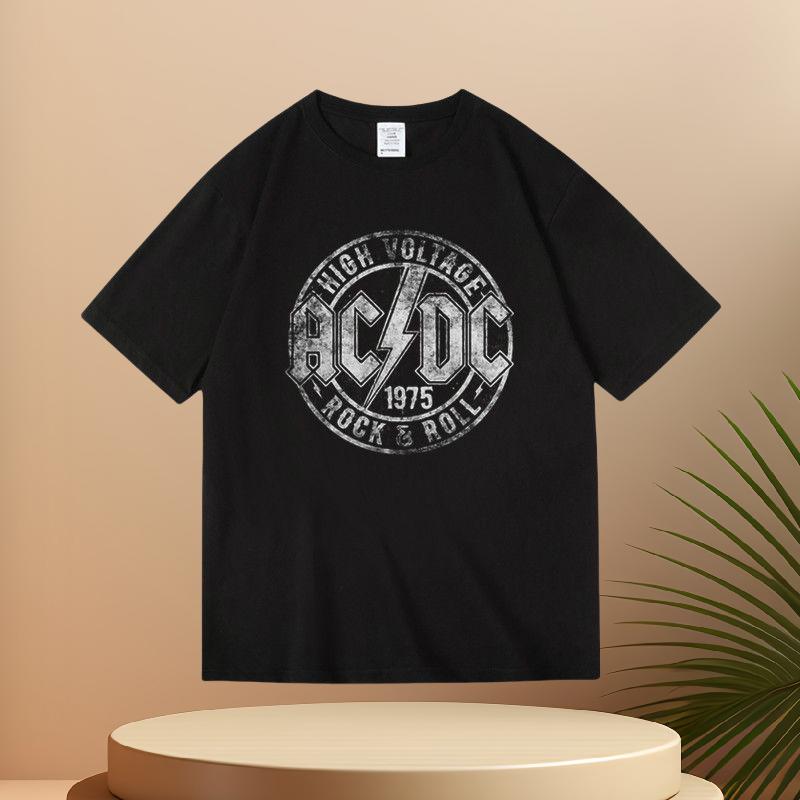 Summer New Cotton Short Sleeve Printed T-shirt for Men and Women Rock Pink Floyd Band Pink Floyd Printed T-shirt